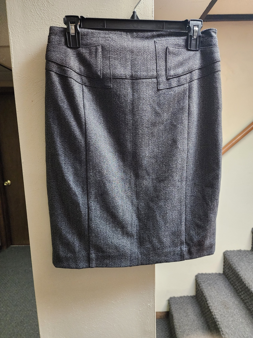 Express Classic Dark Gray Pencil Skirt - Women's Professional Skirt